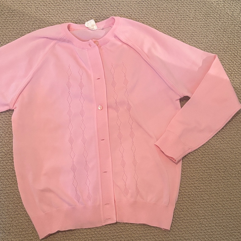 Chic Pink Cardigan Sweater for Women